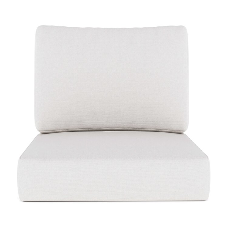 White deep 2024 seat patio cushions